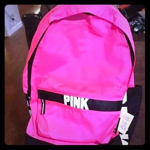 Victoria Secret Pink NWT Hot Pink Backpack 🎒